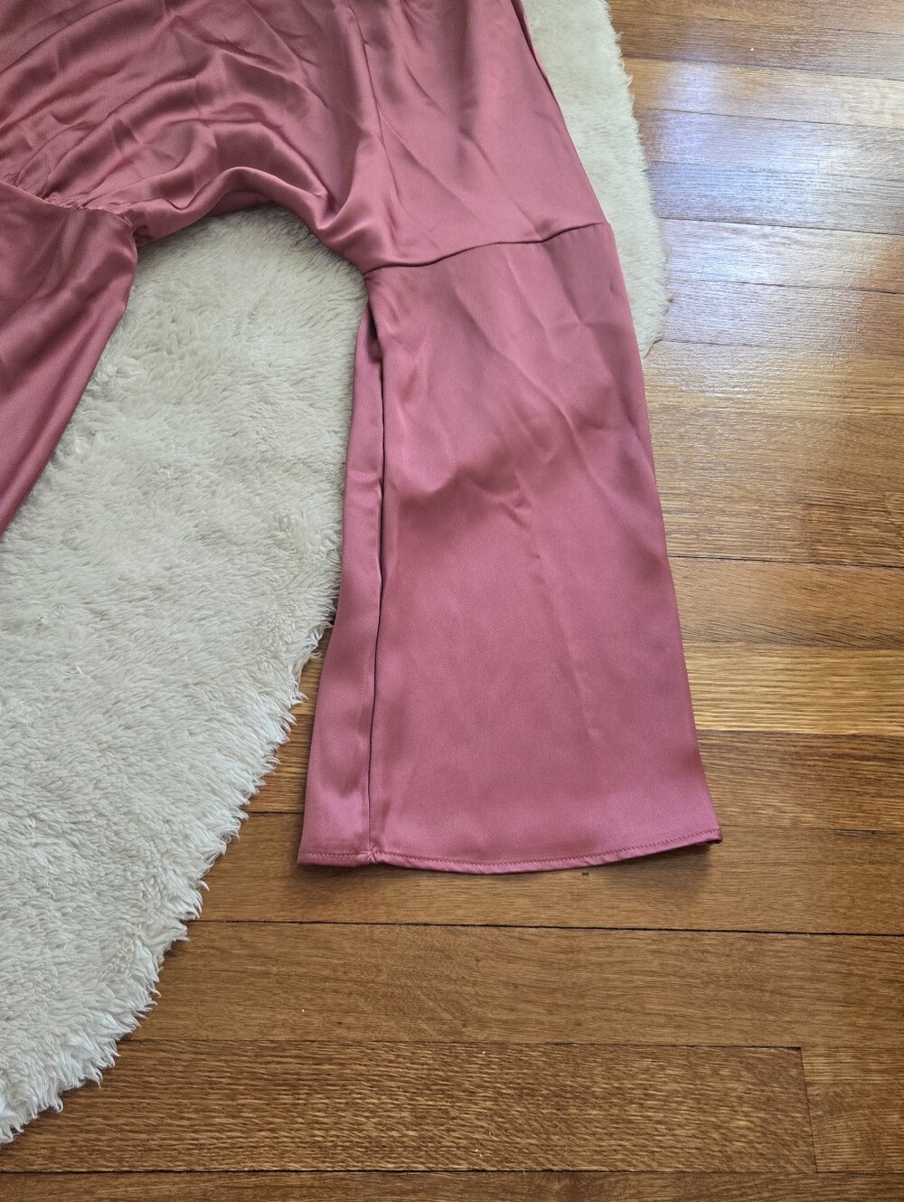 Renee C. One-Shoulder Midi Dress in Dusty Rose - Picture 3 of 7